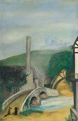 David Harrison, Jack by the Hedge, oil on wood, 44.5x67.5cm (18x27in), 2004