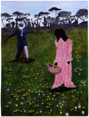David Harrison, Chance Meeting, oil on wood, 34x46cm (13x18in), 2005